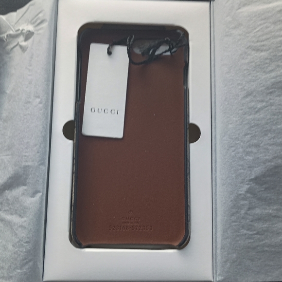 [GUCCI] GG Supreme Monogram Ophidia iPhone 8 Plus Case Beige Canvas NWT & Box - Picture 4 of 5